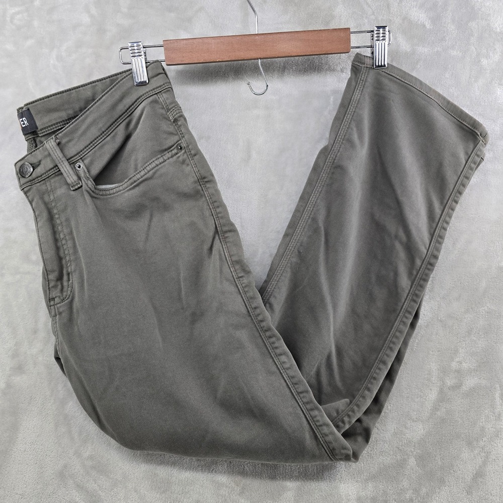 DU/ER Pants Mens 32x28 Olive Green Performance Commuter Chino Straight fit